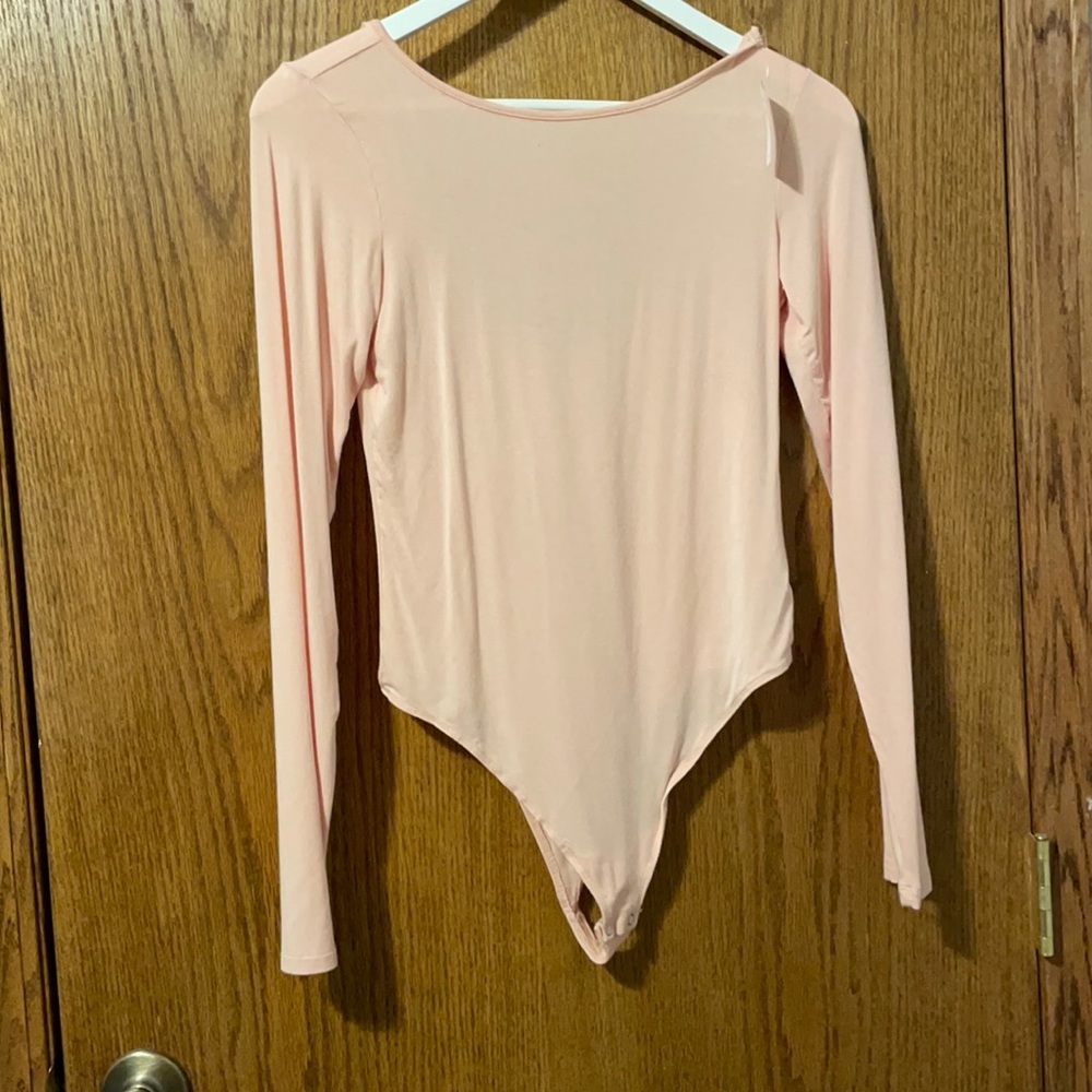 Blush long sleeve onesie